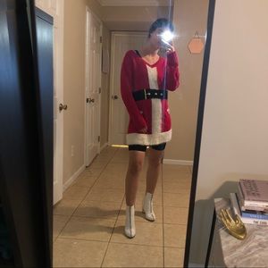 Fuzzy Red Santa Christmas Sweater 🎅🎄🌟